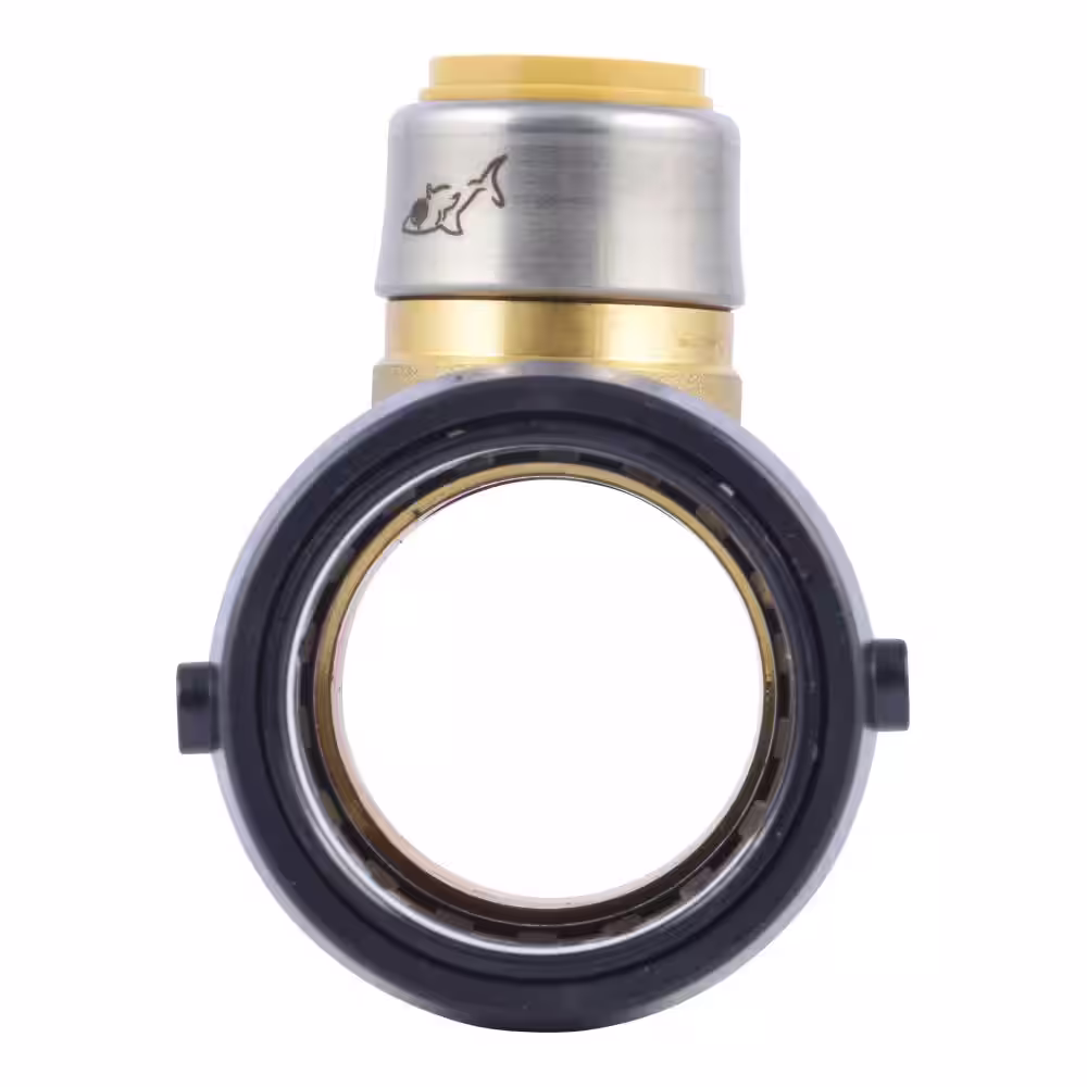 SharkBite 1-1/2 in. x 1-1/2 in x 3/4 in. Push-to-Connect Brass Reducing Tee Fitting