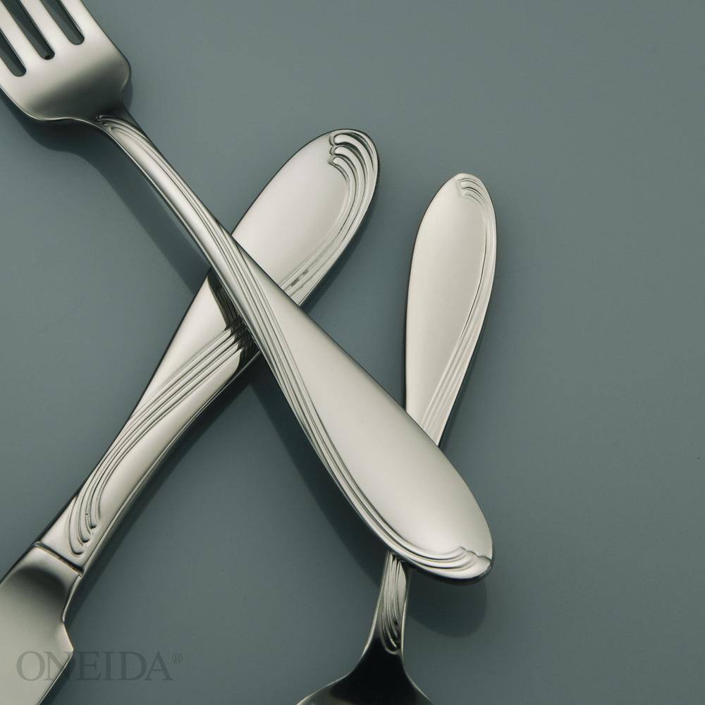 Oneida Scroll 18/8 Stainless Steel Salad/Dessert Forks (Set of 36)