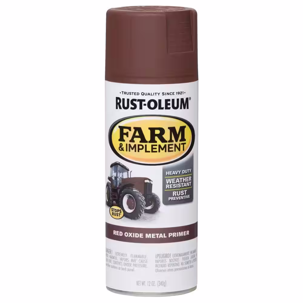 Rust-Oleum 12 oz. Farm Equipment Red Oxide Metal Primer Spray (6-Pack)