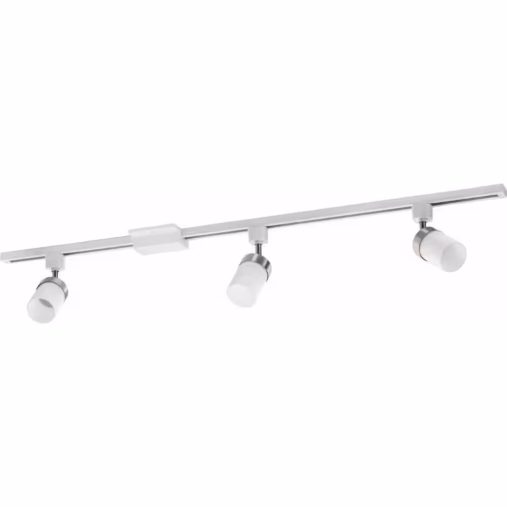 Lithonia Lighting LTKNCYLD 4 ft. 3-Light Brushed Nickel Linear Track Lighting Kit