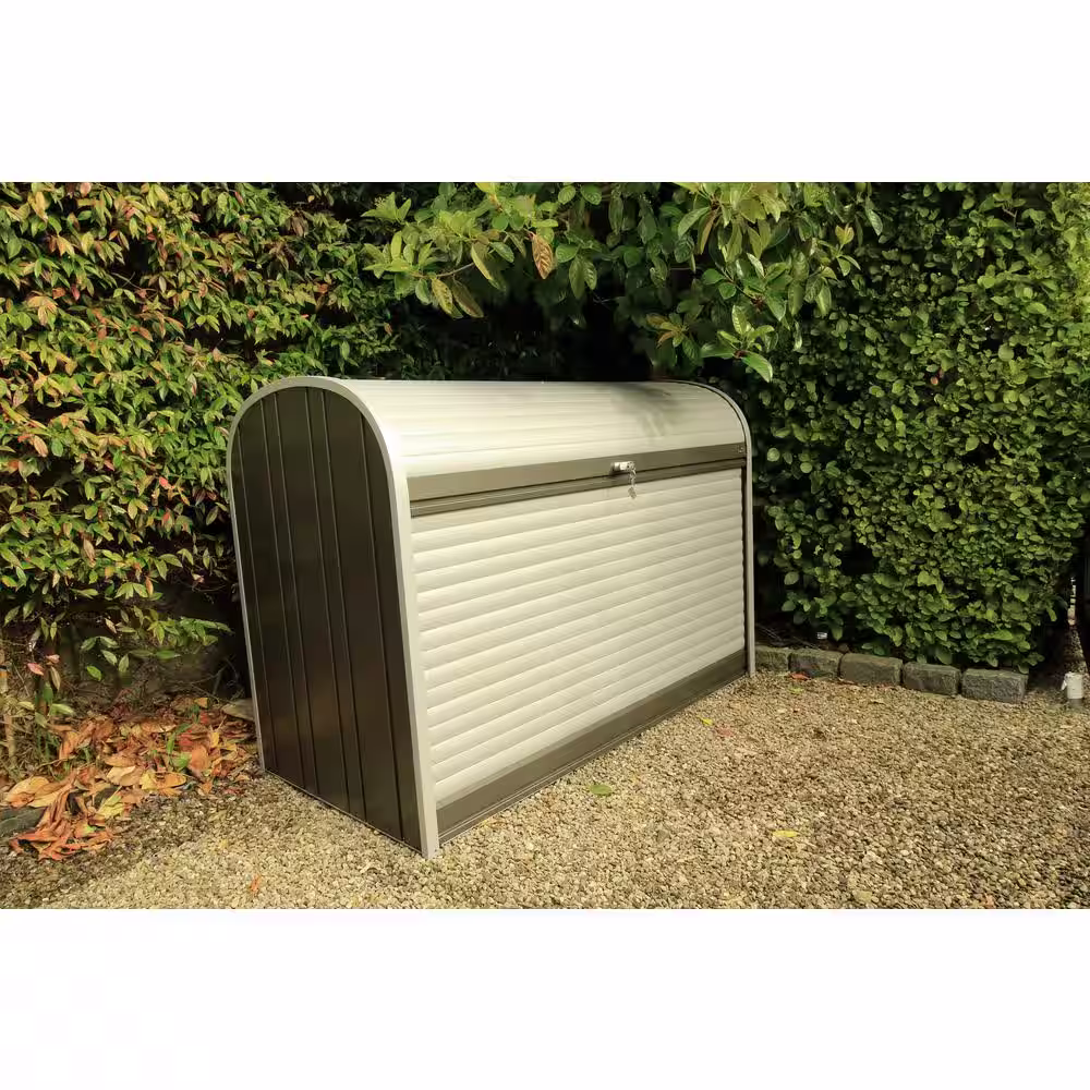 BIOHORT StoreMax 6 ft. W x 3 ft. D Metal Shed with Rolling Lid with Lock (20 sq. ft.)
