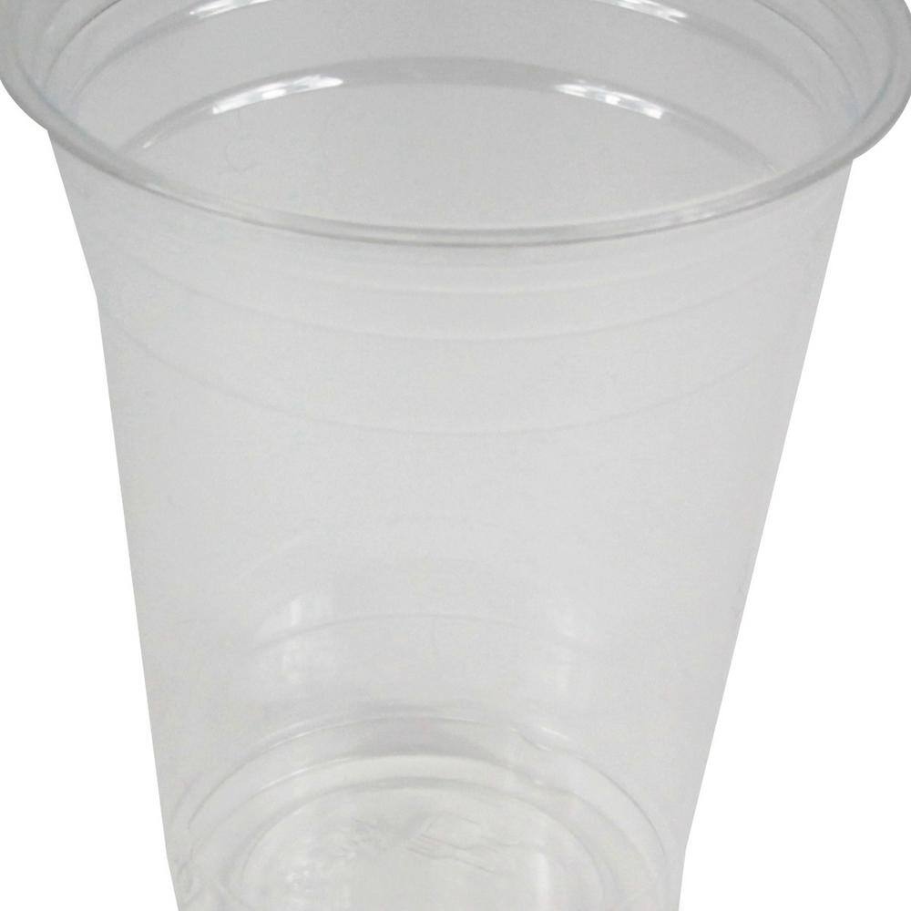 Boardwalk 16 oz. Clear Disposable Plastic Cups, Cold Drinks, PET, 20-Cups/Sleeve, 50 Sleeves/Carton