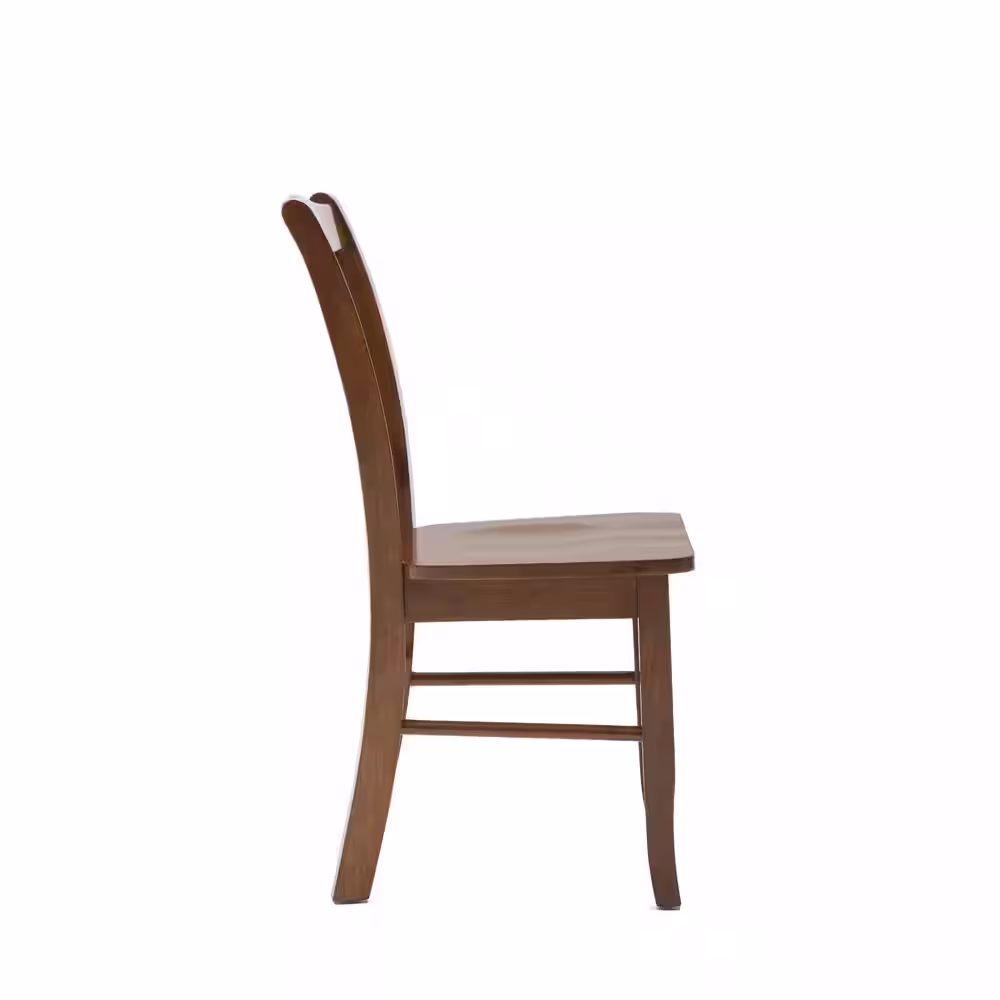 Boraam Walnut Shaker Wood Side Dining Chairs (Set of 2)
