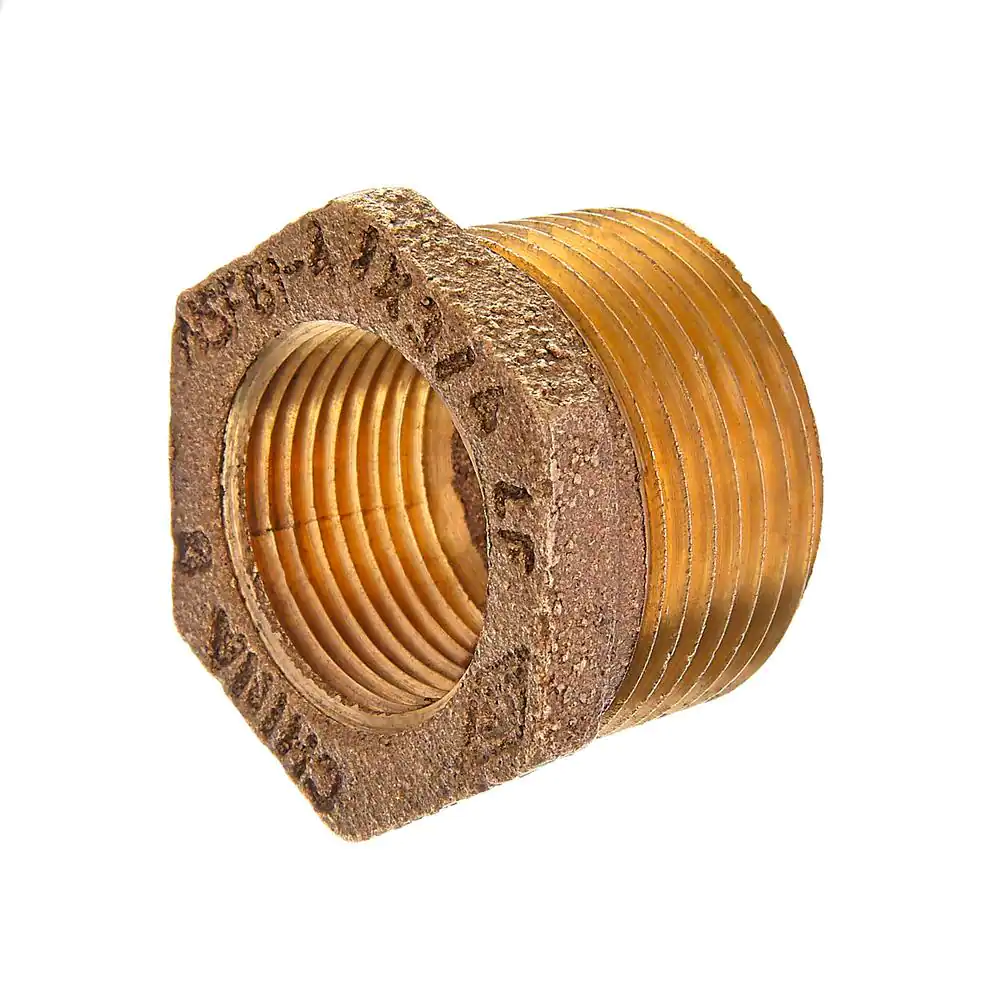 Everbilt 1 in. MIP x 3/4 in. FIP Red Brass Bushing Fitting