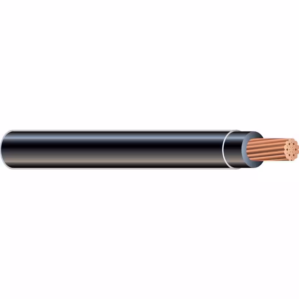 Southwire 500 ft. 4/0 Black Stranded CU SIMpull THHN Wire