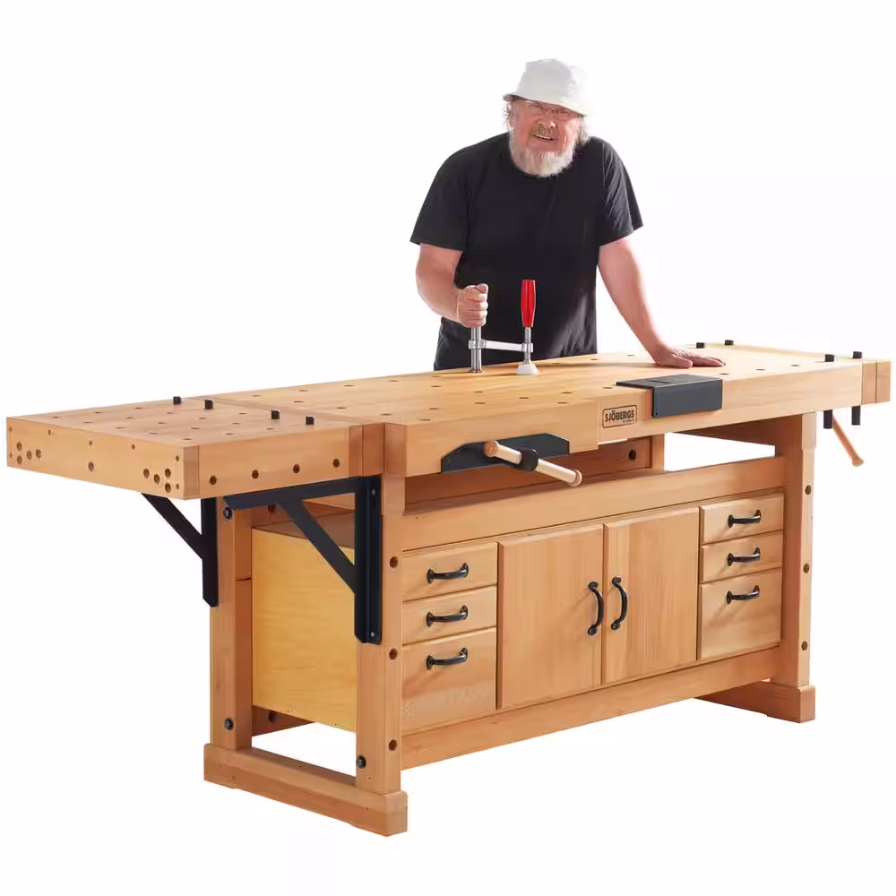 Sjobergs Elite 2500C Workbench Plus with SM04 Cabinet and Accessory Kit