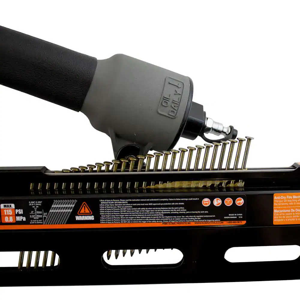 NuMax Pneumatic 21 Degree 3-1/2 in. Framing Nailer
