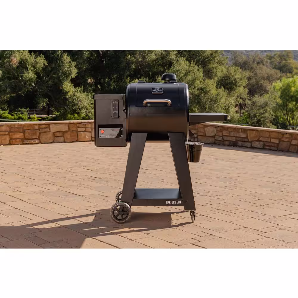 Nexgrill Oakford 580 Wifi Pellet Grill Smoker in Black