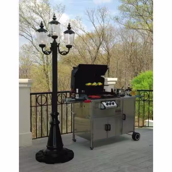 Patio Living Concepts Black Cambridge Park Lantern Patio Lamp