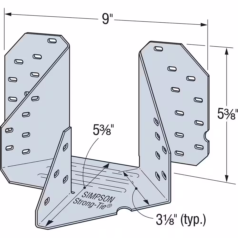 Simpson Strong-Tie THJA Galvanized Truss Hip/Jack Hanger