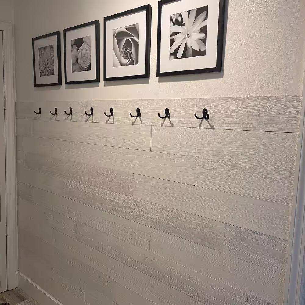 Art3d White-Washed Peel and Stick Wood Plank for Wall Self-Adhesive Wood Wall Panel for Living Room (16s q. ft./Box)