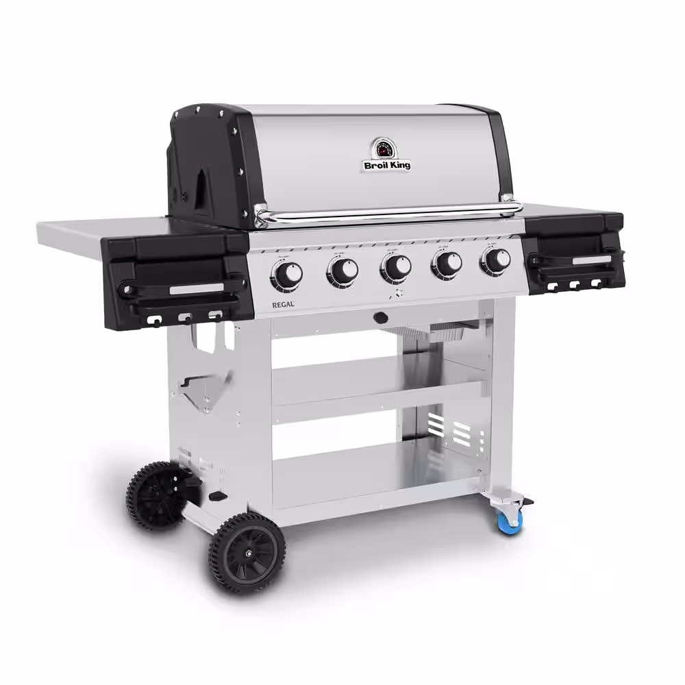 Broil King Regal S 510 Commercial 5-Burner Propane Gas Grill in Stainless Steel