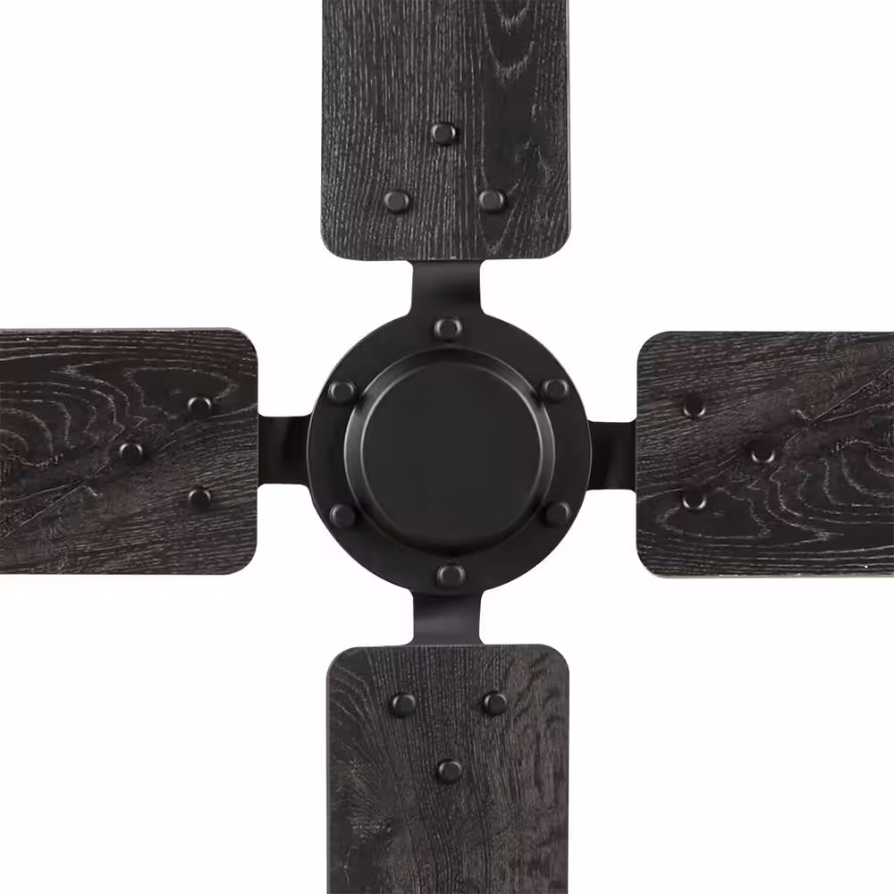 Home Decorators Collection Gatson 60 in. Indoor Matte Black Ceiling Fan with DC Motor and Remote Control