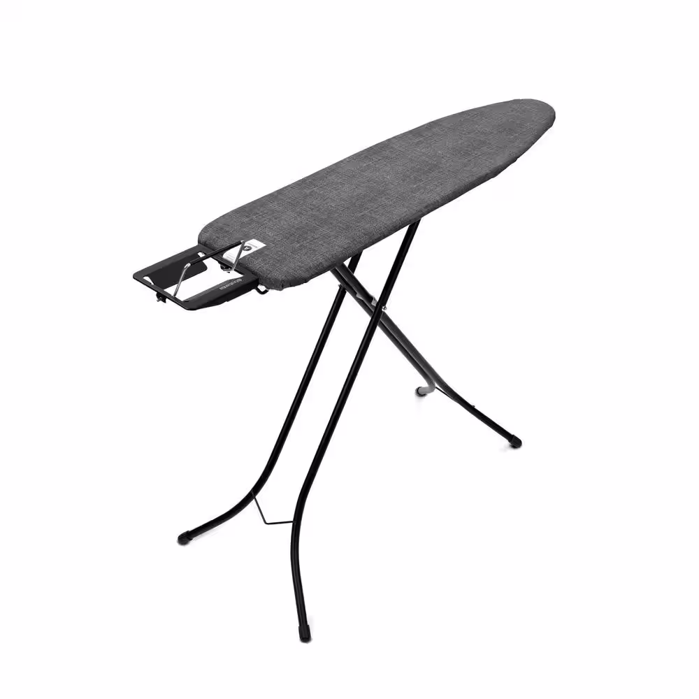 Brabantia Black Frame 43 in. x 12 in (110 in. x 30 cm) Ironing Board A - Steam Iron Rest 0.9 in. (22 mm)