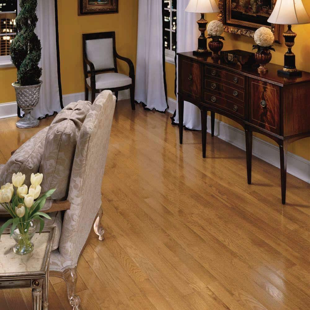Bruce Laurel Gunstock Oak 3/4 in. Thick x 2-1/4 in. Wide x Varying Length Solid Hardwood Flooring (20 sqft / case)