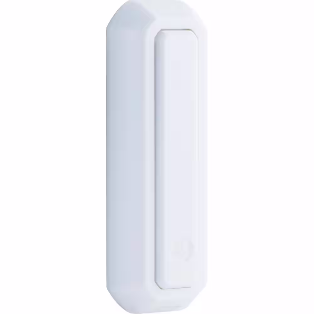 GE Direct Wired Door Bell Push Button, White