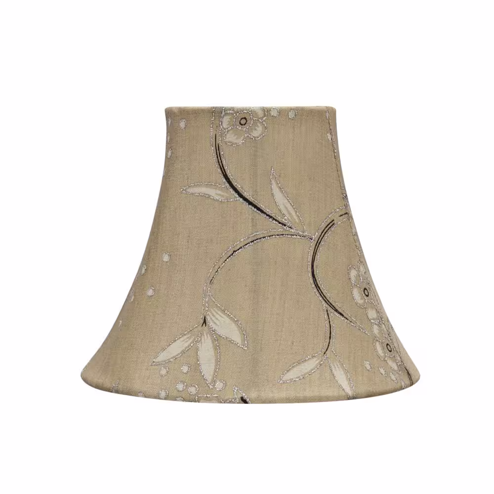 Aspen Creative Corporation 6 in. x 5 in. Light Gold Bell Lamp Shade (2-Pack)