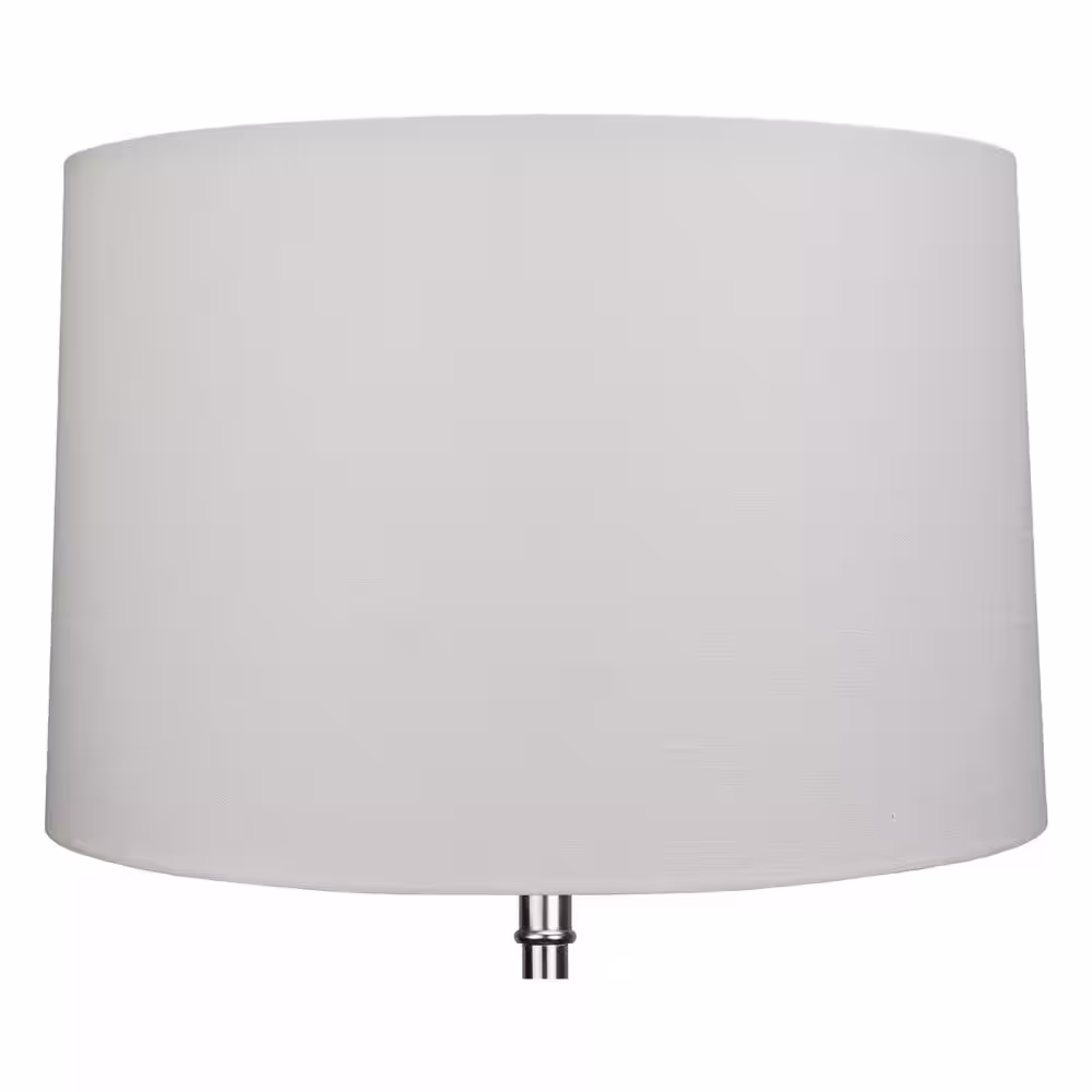 FenchelShades.com Fenchel Shades 18 in. Top Diameter x 19 in. Bottom Dia x 12.5 in. Slant Empire Lamp Shade - Designer Linen Off White