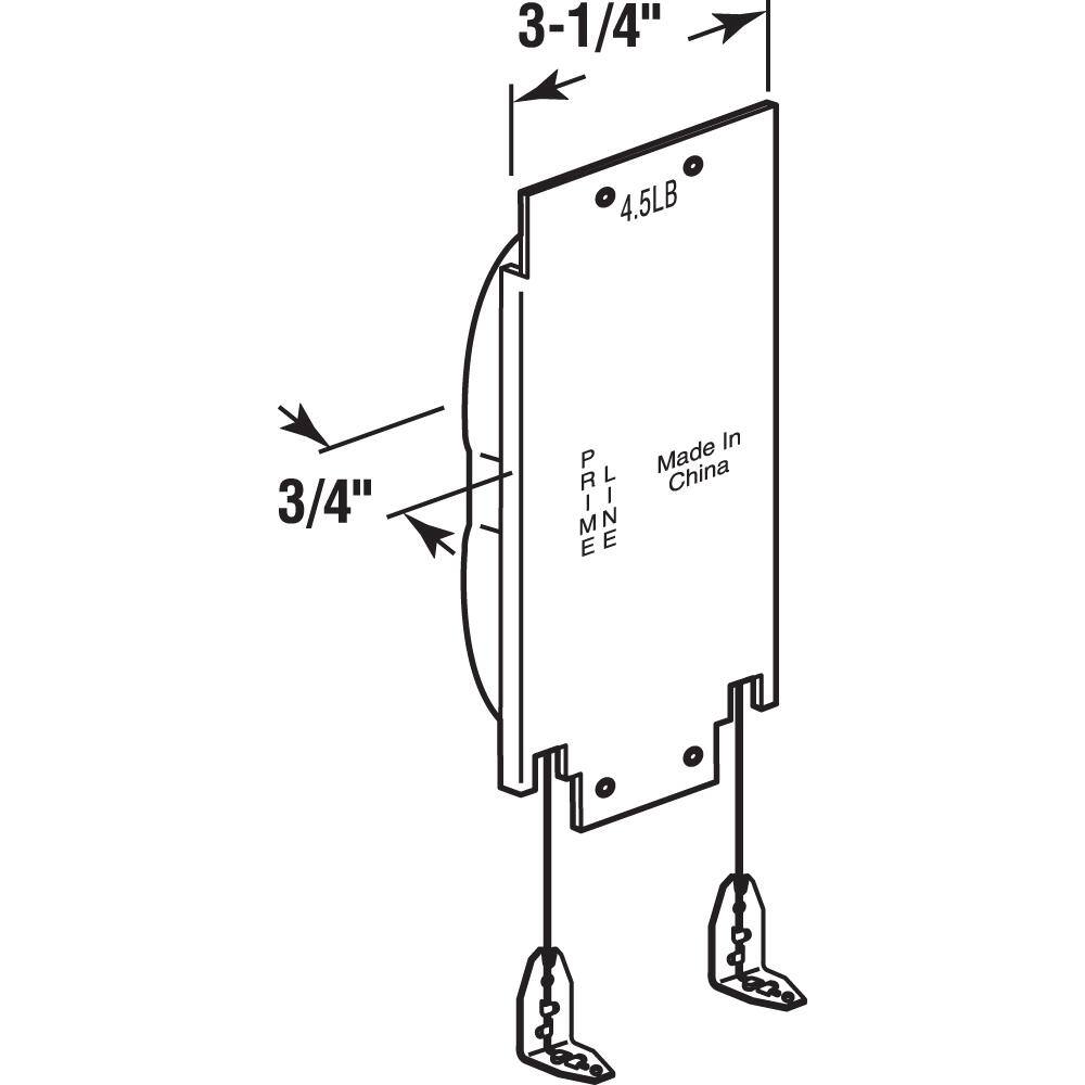 Prime-Line 4-1/2 lb. Wood Sash Balance, Steel