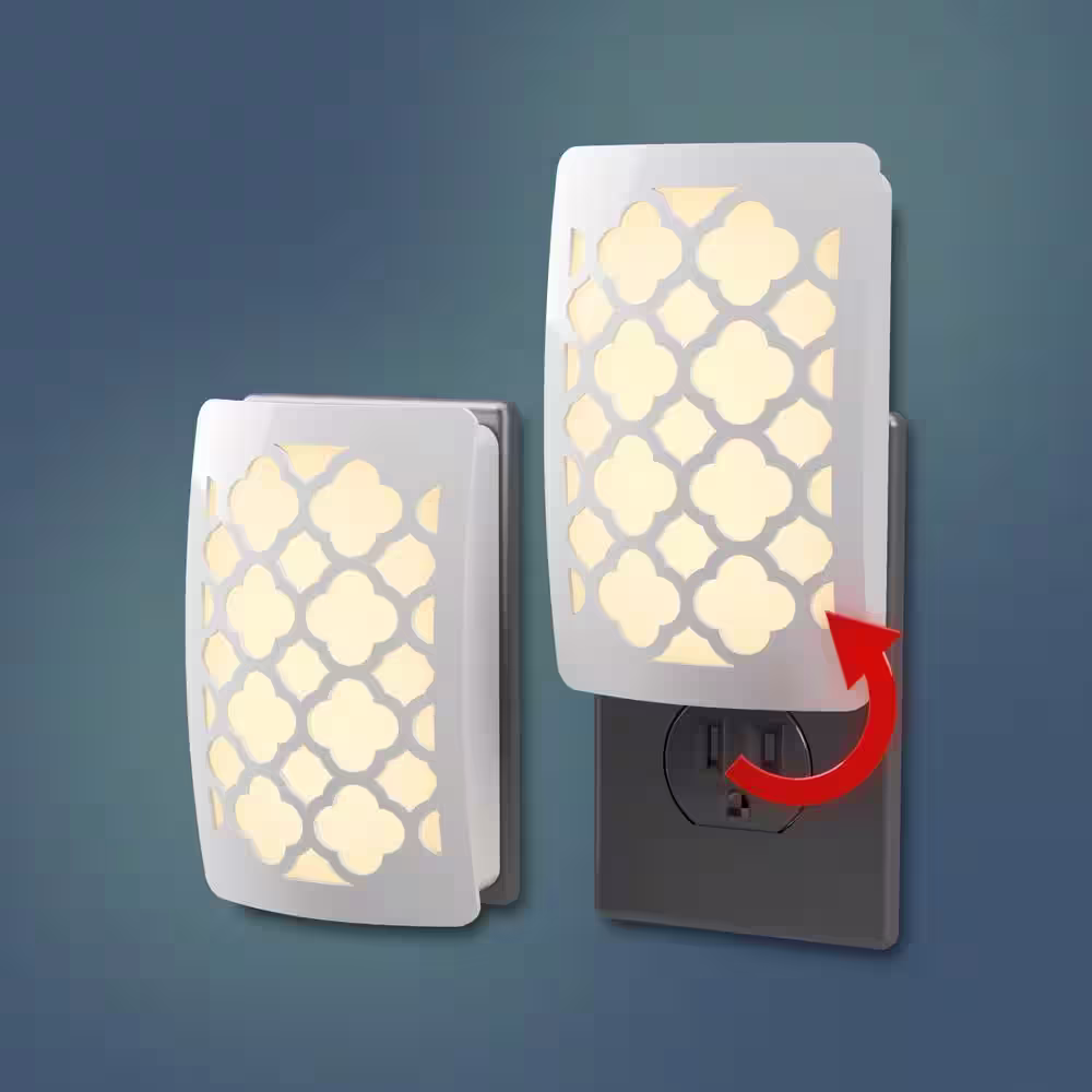 Westek White Tangier Decoplug LED Night Light