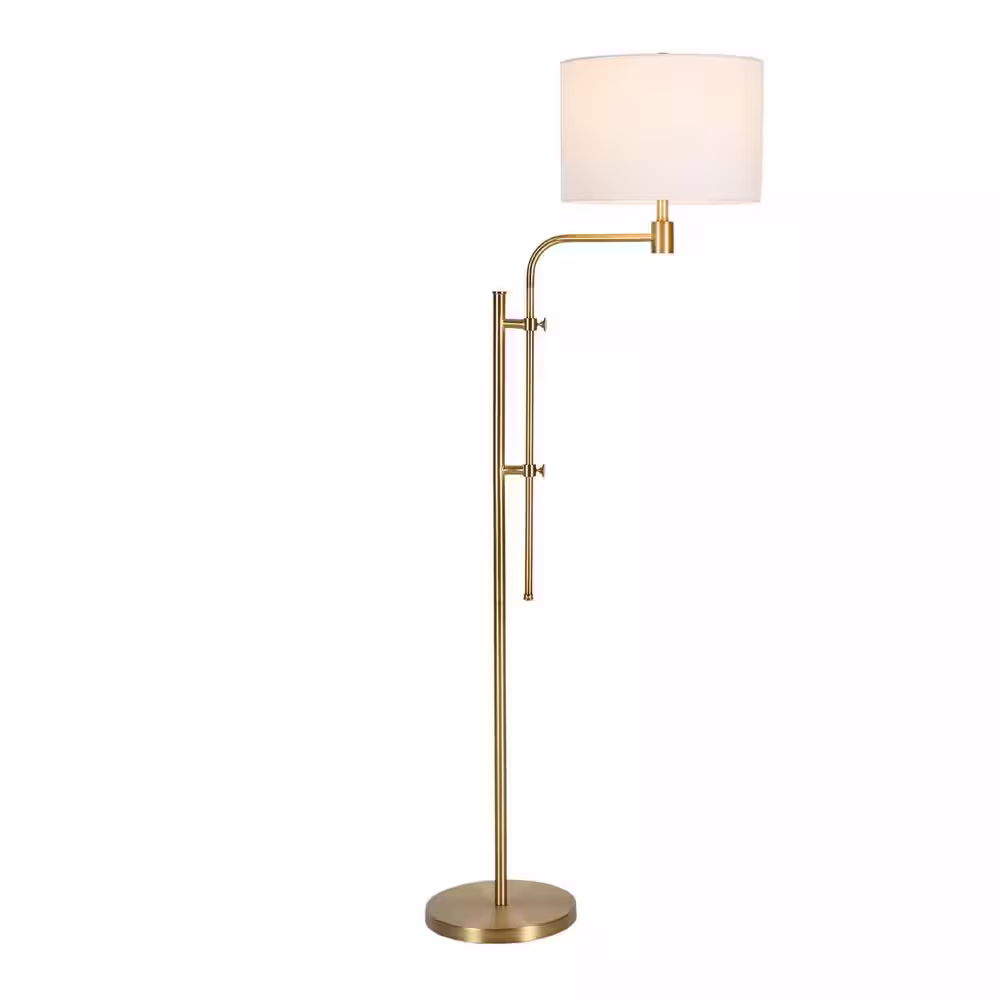 Meyer&Cross Polly 71-1/2 in. Brass Height Adjustable Floor Lamp