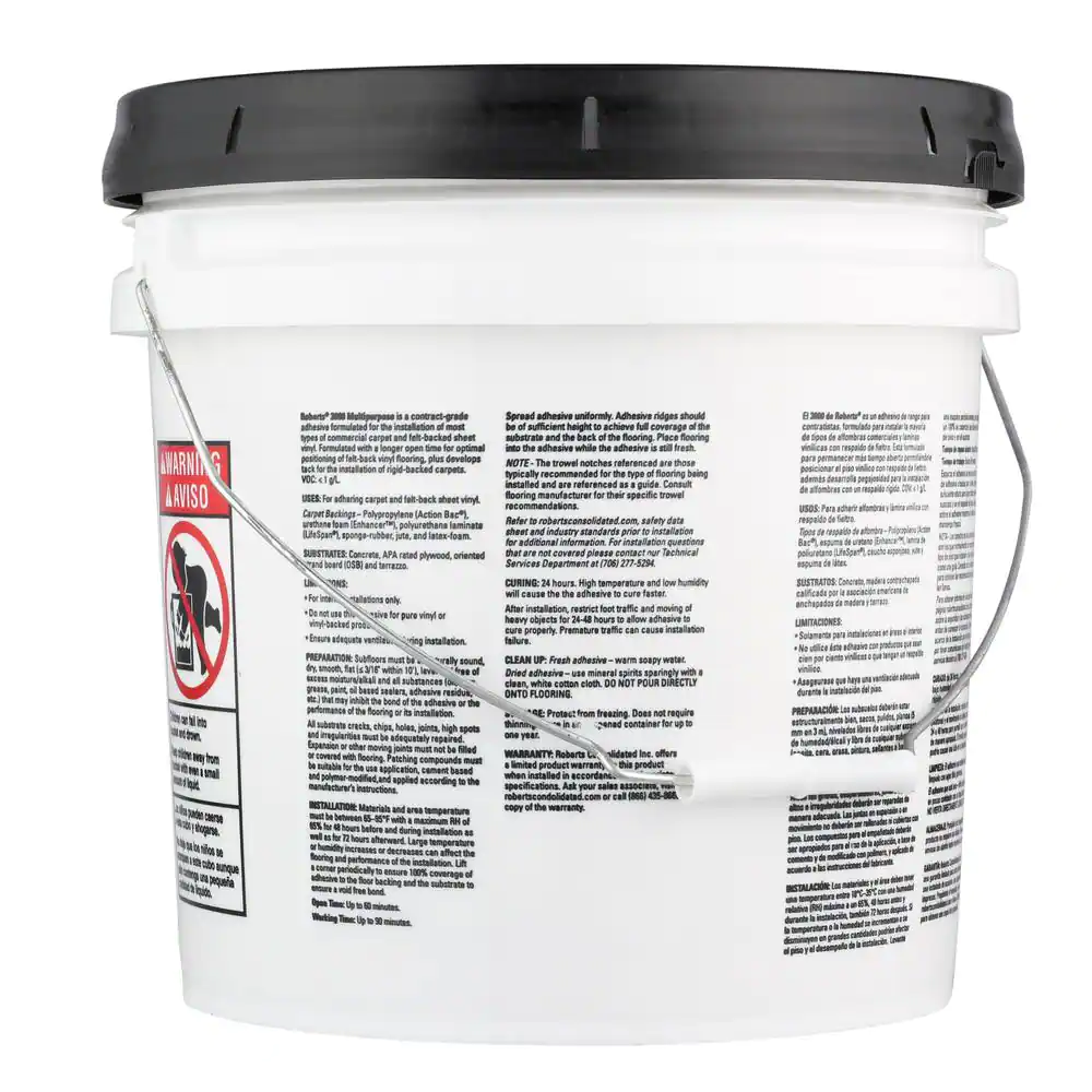 ROBERTS 4 Gal. Multi-Purpose Carpet and Sheet Vinyl Adhesive