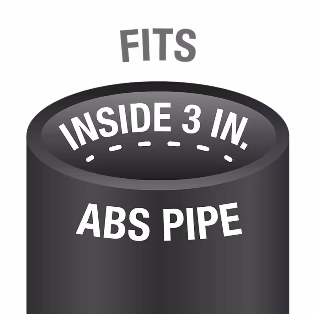Oatey Twist-N-Set 3 in. ABS Open Toilet Flange