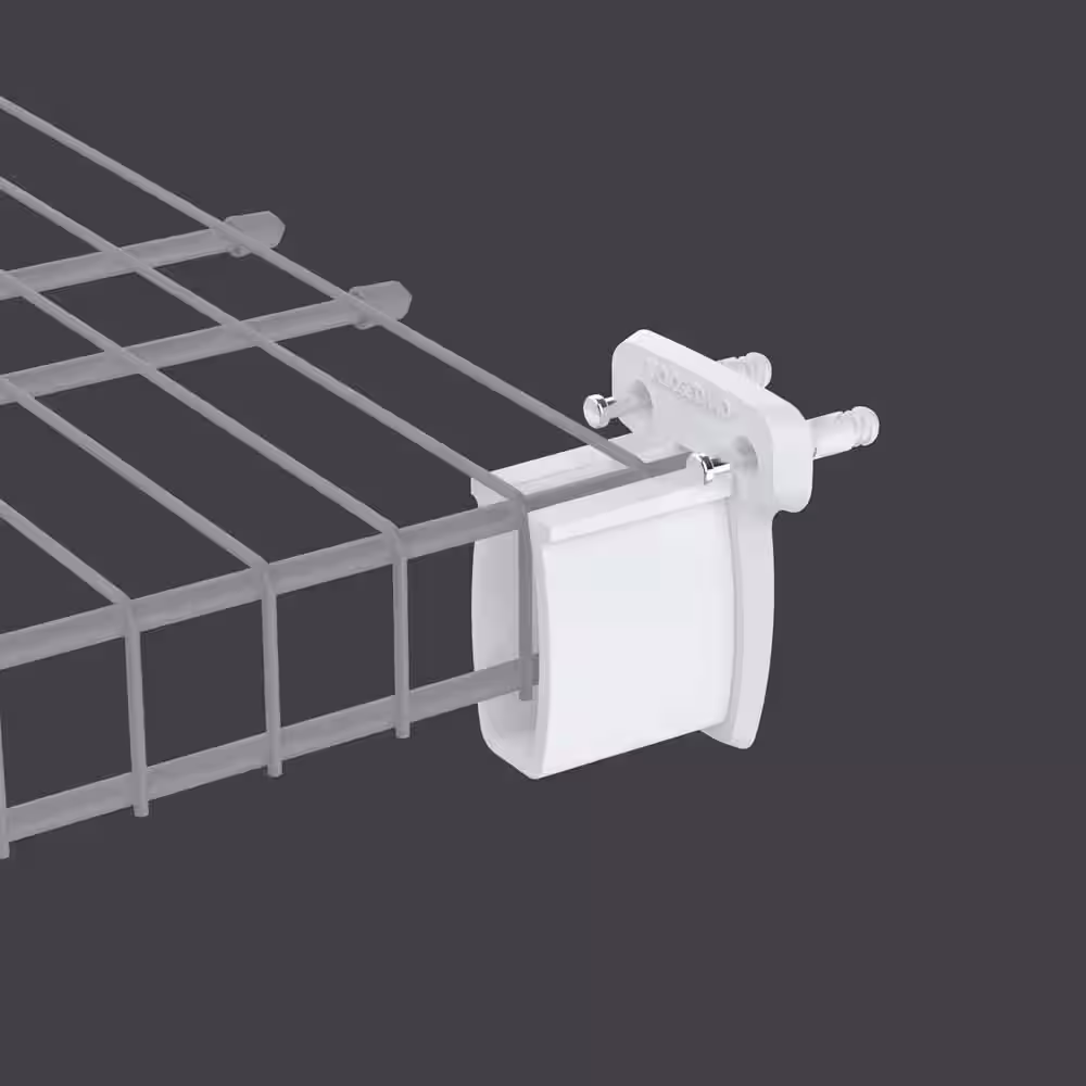 ClosetMaid Pre-Loaded 2 in. H Wall Shelf Brackets With Anchors for Wire Shelving (500-Pack)