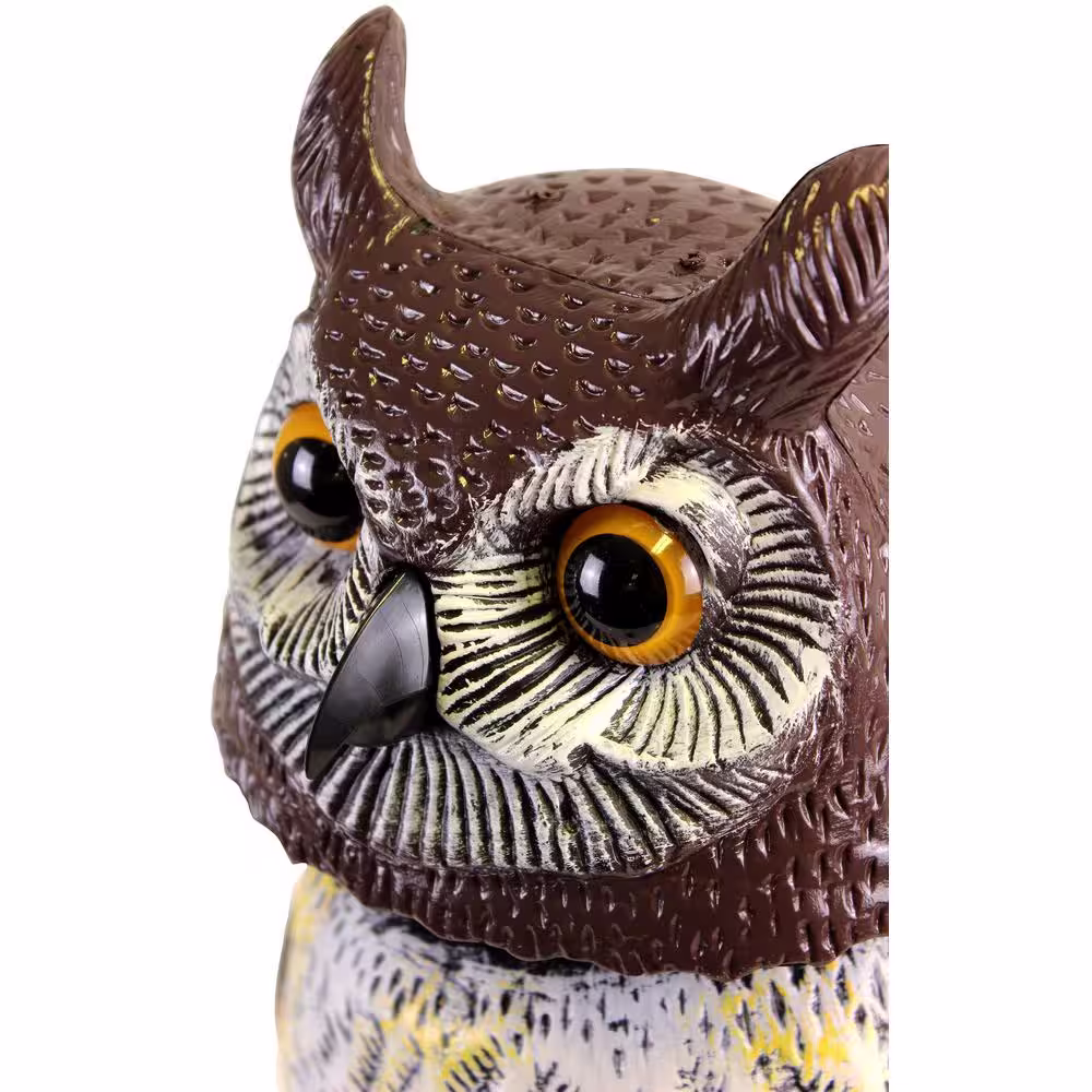 Emsco 17.25 in. Garden Owl Decoy Pest Repellant with Swivel Head