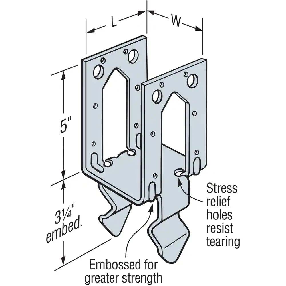 Simpson Strong-Tie PB ZMAX Galvanized Non-Standoff Post Base for 4x4 Nominal Lumber