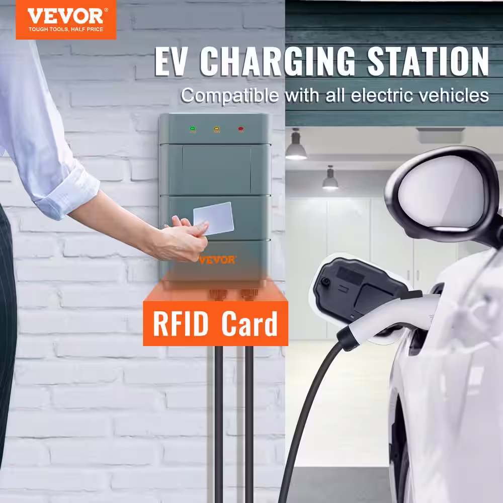 None 24 ft. 240-Volt for -22Â°F to 131Â°F Home Outdoor Level 2 EV Charging Station 48 Amp Electric EV Charger IP66 NEMA 14-50