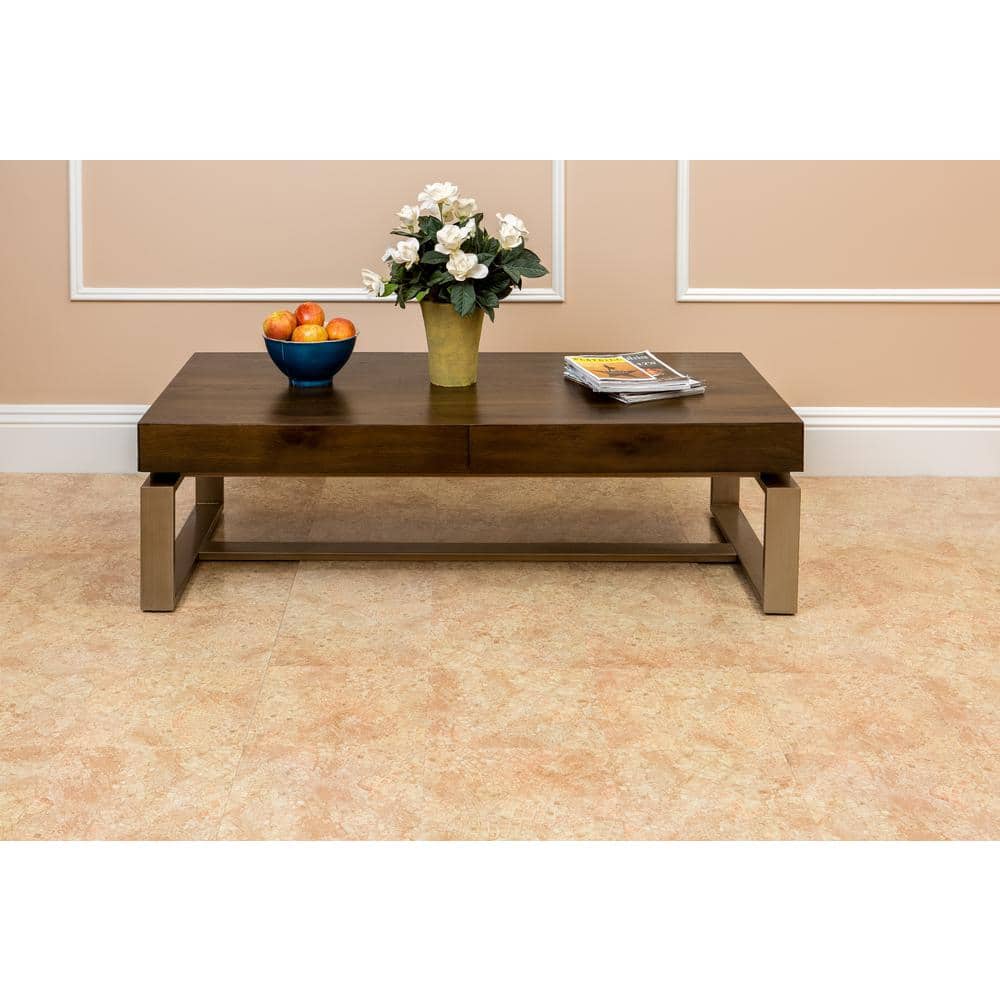 ACHIM Tivoli Beige 12 in. x 12 in. Peel and Stick Ancient Mosaic Vinyl Tile (45 sq. ft. / case)
