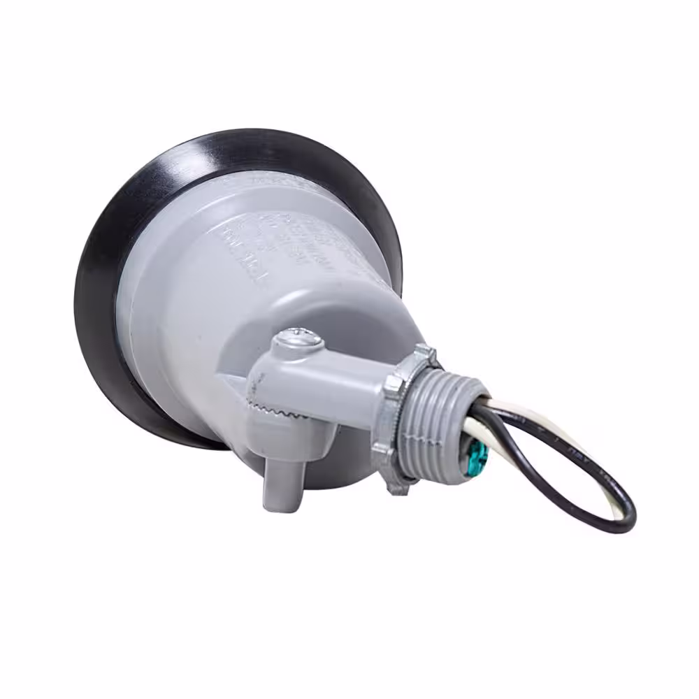 BELL N3R Gray Swivel PAR38 Lampholder with Porcelain Socket, External Weatherproof Gasket, and CFL Compatible