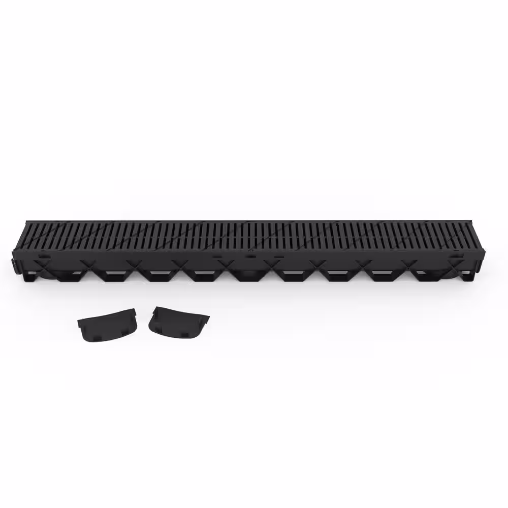 RELN Storm Mate 40 in. Shallow Profile Channel Drain Kit
