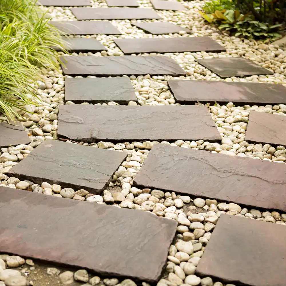 Southwest Boulder & Stone 0.25 cu. ft. 3 in. to 5 in. Buff Mexican Beach Pebble Smooth Round Rock for Gardens, Landscapes, and Ponds