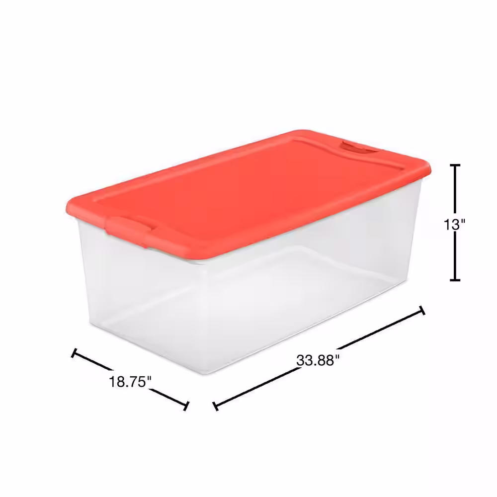 Sterilite 106 Qt. Latching Storage Box