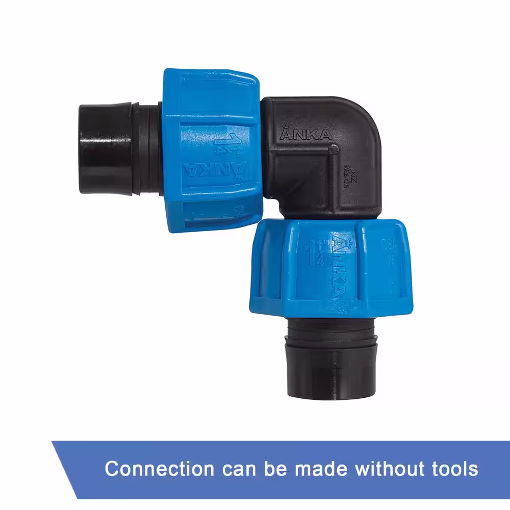 Watts ANKA 1-1/4 in. Fiberglass Reinforced Nylon 90-Degree Elbow with Barb Connections