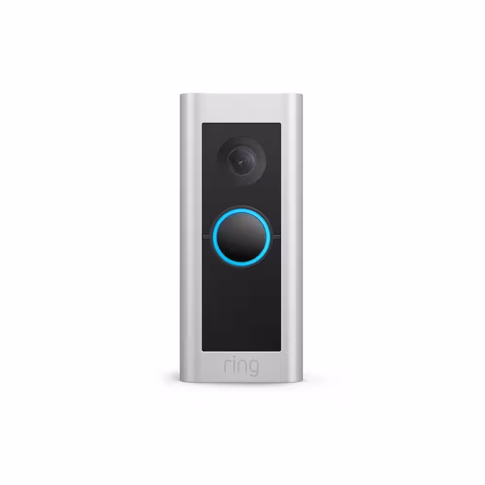 Ring Video Doorbell Pro 2 with Floodlight Cam Plus Wired, Black