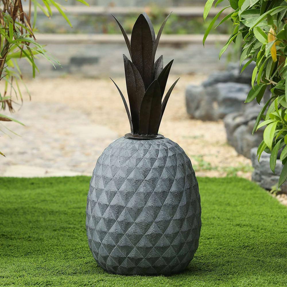 LuxenHome Pineapple Garden Statue