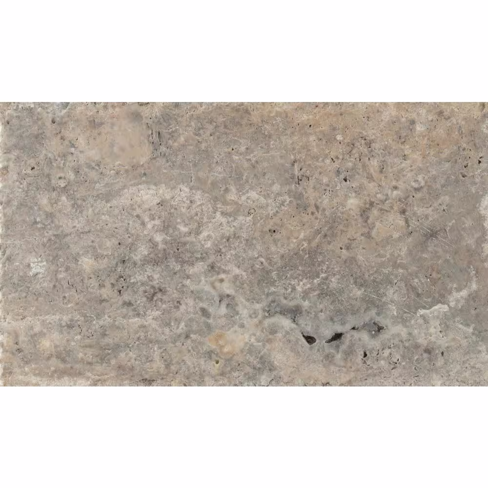 MSI Silver Travertine 16 in. x 24 in. Honed Travertine Stone Look Floor and Wall Tile (80 sq. ft./Pallet)