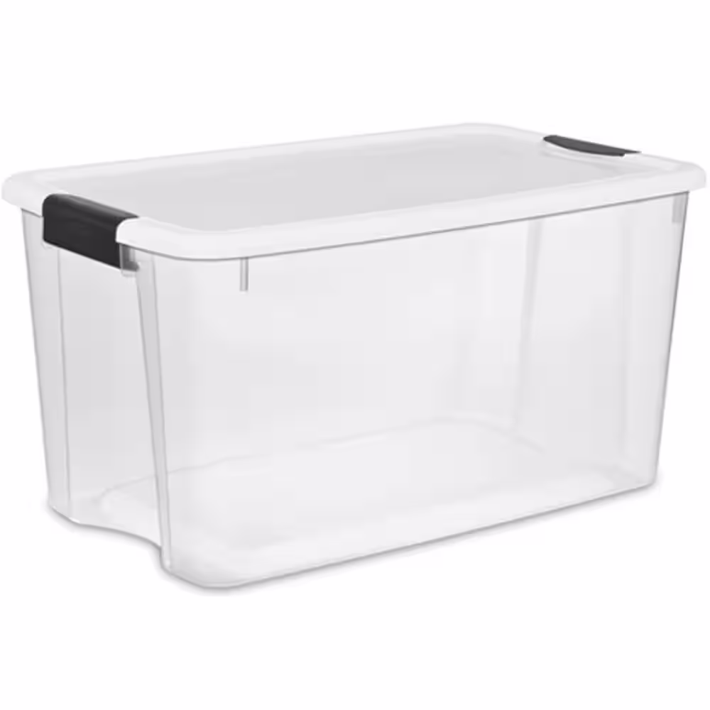 Sterilite 70 & 30 Quart Ultra Latch Storage Container Box and Lid (4 & 6 Pack)