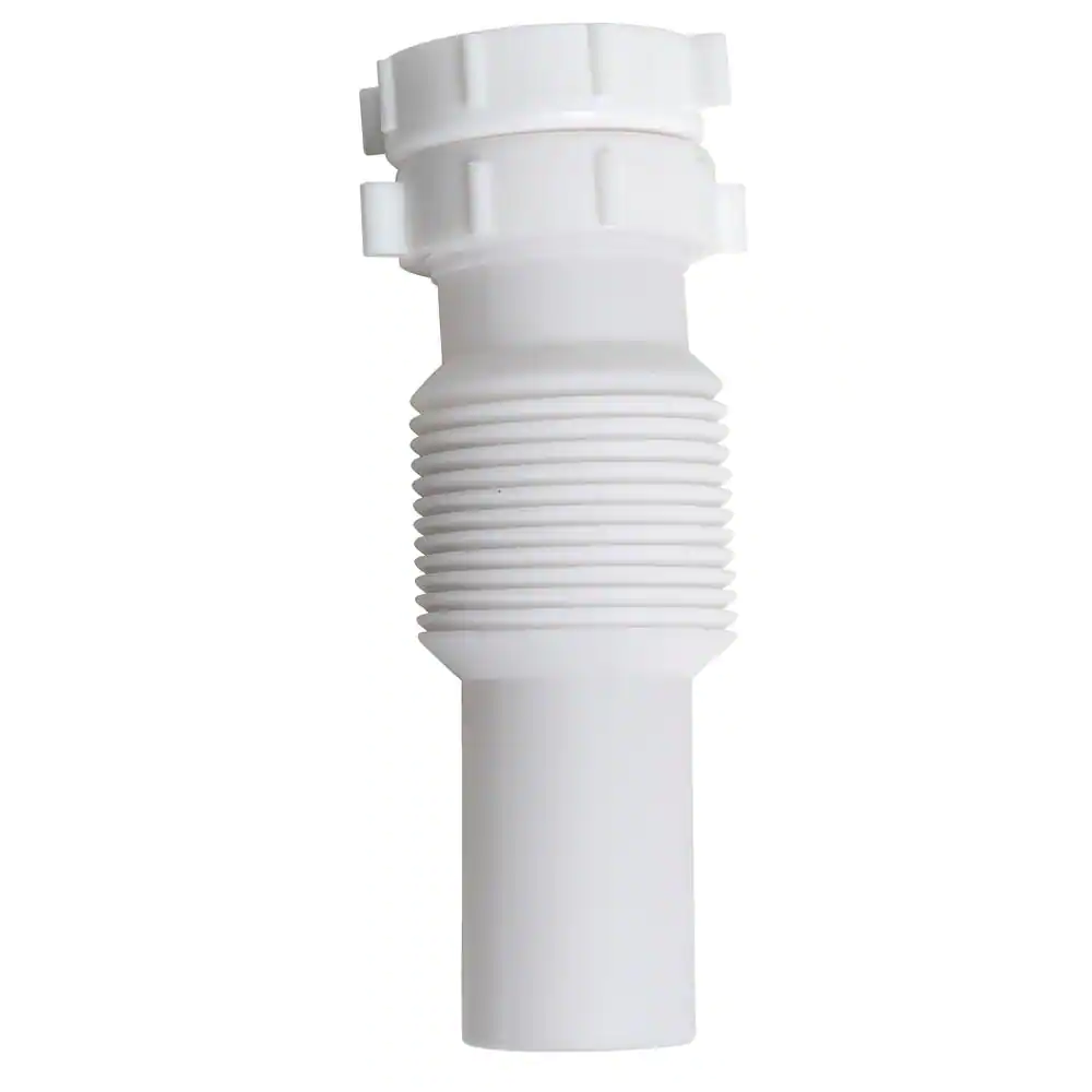 Oatey Form N Fit 1-1/2 in. x 11-1/4 in. White Plastic Slip-Joint Sink Drain Tailpiece Extension Tube