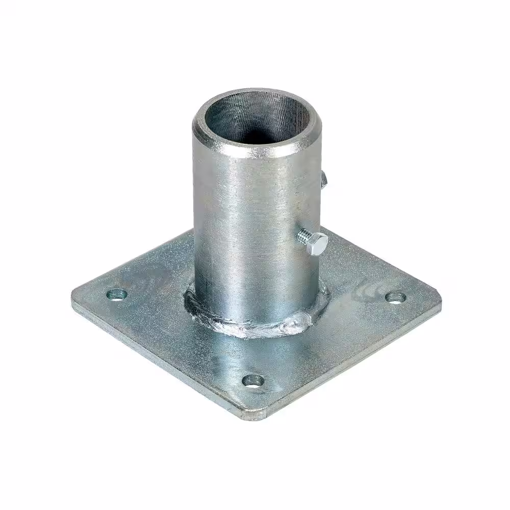 Vestil 5 in. x 5 in. x 4 in. Steel Single Socket Safety Railing Pipe Option