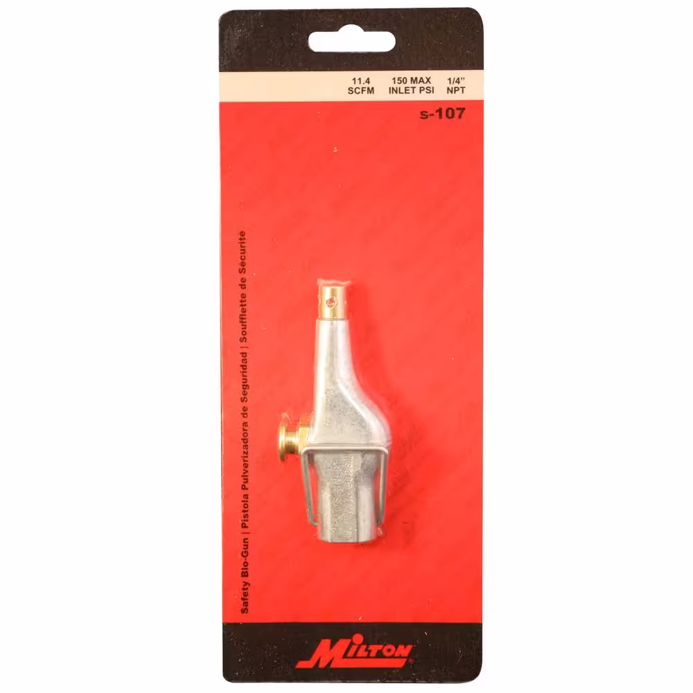 Milton 1/4 in. NPT Button Style Blow Gun
