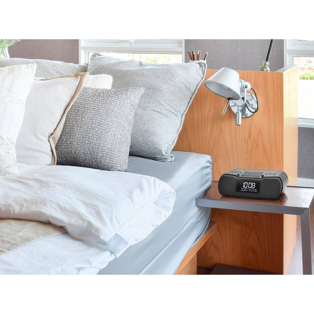 Sangean FM/AM/Bluetooth/Aux-in Digital Tuning Clock Radio with USB Charging Port and 27 Ambient Sounds