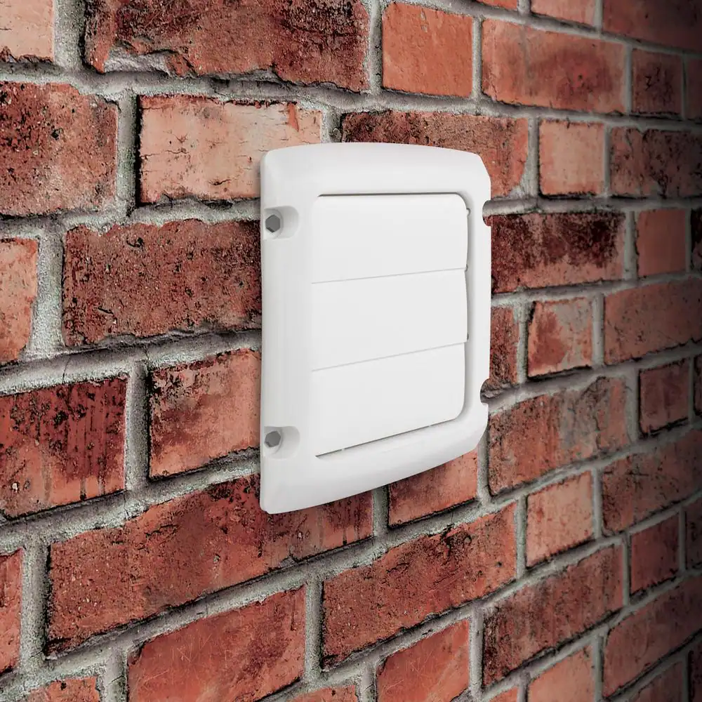 Everbilt 4 in. Louvered Vent Cap in White