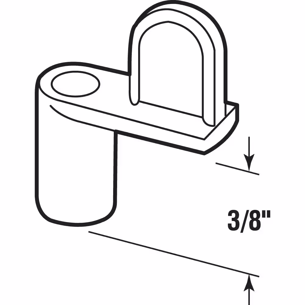 Prime-Line 3/8 in. Zinc Diecast Window Screen Clips (8-pack)