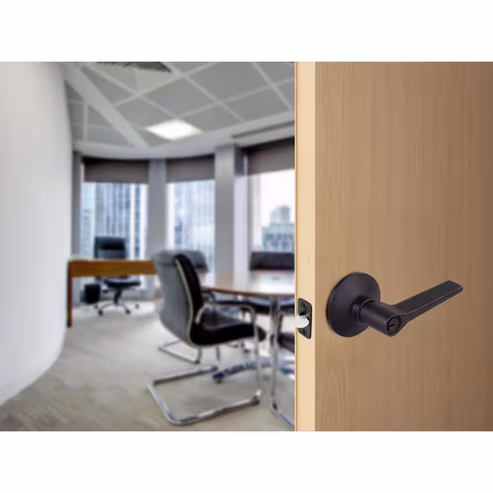 Defiant Freedom Matte Black Keyed Entry Door Lever