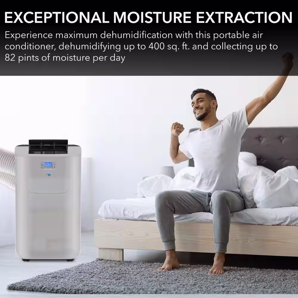 Whynter Elite 12,000 BTU Dual Hose Digital Portable Air Conditioner with Heat/Drain Pump and Dehumidifier