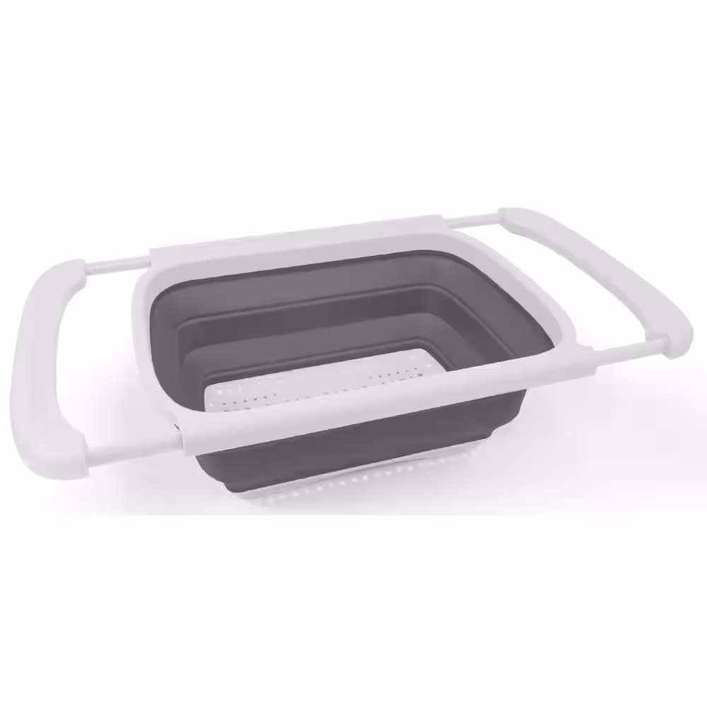Cook Pro 10.5 in. TPR Collapsible Over the Sink Strainer with Extendable PP
